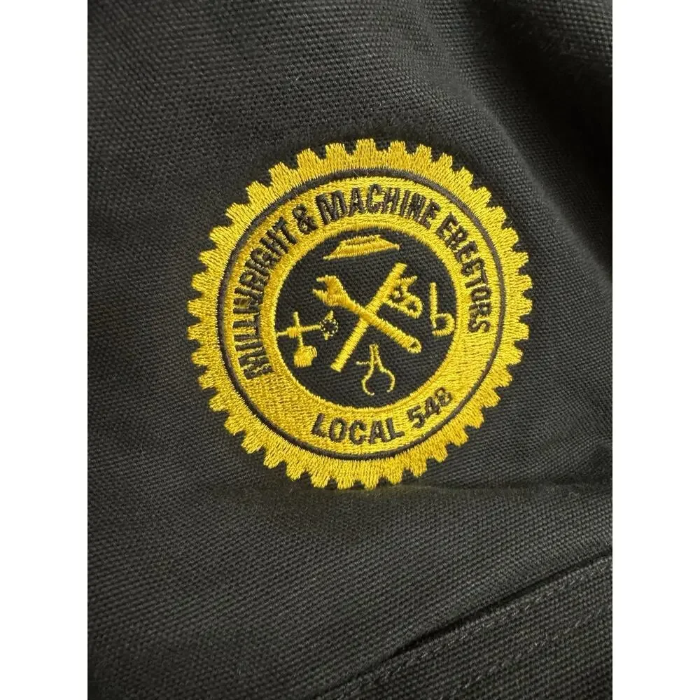 Carhartt Men's 46 Reg Black Firm Duck Tradition Canvas Coat UC03 BLK Utility